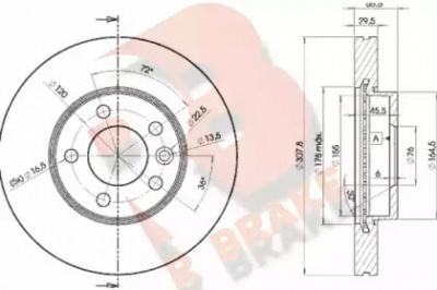 R BRAKE 78rbd26153 -  